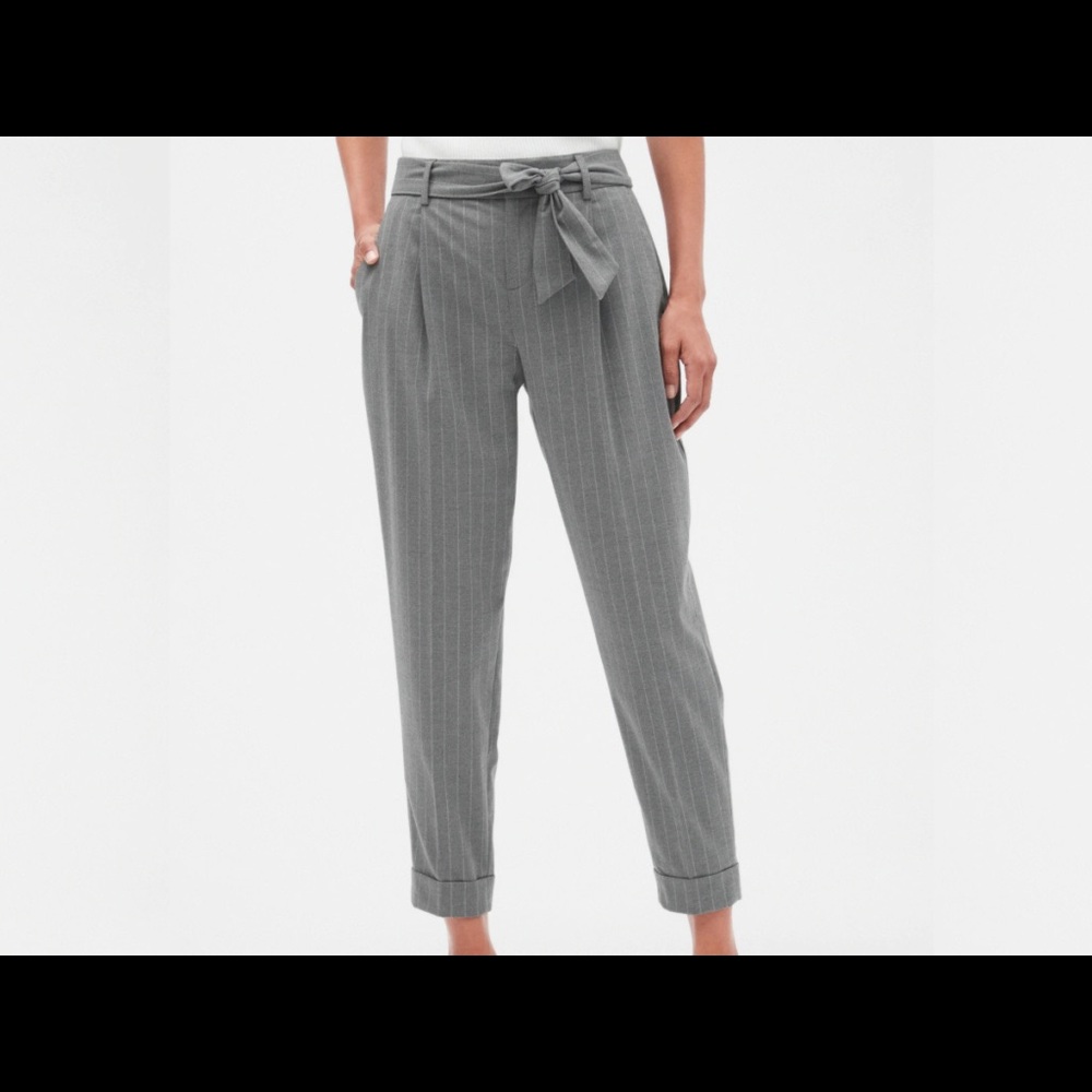 Banana republic factory sz 10 gray tie waist pants